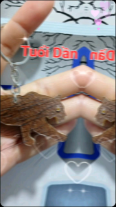 Móc khóa da trâu tuổi Dần