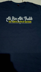 T-SHIRT KAOS DAKWAH ISLAMI ALI BIN ABI THALIB THE FOURTH CALIPH OF RASYIDUN
