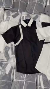 [SMh.6] Áo Sơ Mi Nam ngắn Tay Vải kate lụa co dãn nhẹ độ dày vừa phải Vạt dây bên vai