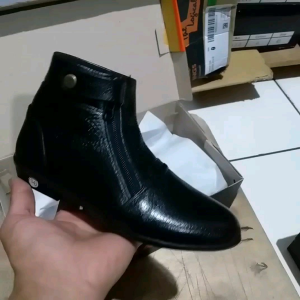 Sepatu Boots Anak Perempuan Kulit / Cow Leather Model Ritsleting 6 Inci