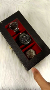 Kotak jam tangan isi 3 || Tempat jam tangan || Box jam tangan || wadah jam tangan