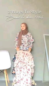 Lilyana Dress bahan cringkel premium