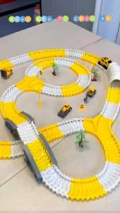 Đồ chơi lắp ráp đương ray công trình cho xe chạy 255 chi tiết