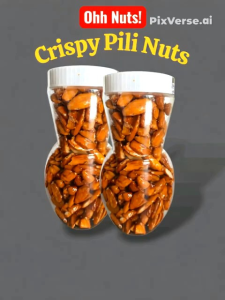 Honey Glazed Crispy Pili Nuts Big Bottle 260 Grams "no logo"