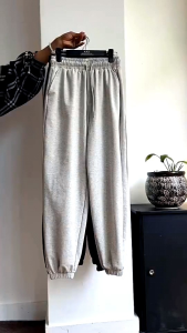 CUCI GUDANG 4PCS CELANA JOGGER OLAHRAGA RUNNING PINGGANG ELASTIS SAKU KANAN KIRI RESLETING