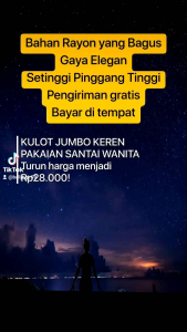 Celana Kulot Panjang untuk Wanita Dewasa