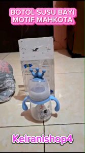 PRETTY BABY BOTOL SUSU BAYI FEEDING BOTTLE BABY WIDE CALIBER WIDENECK LEHER LEBAR 2 GAGANG BPA FREE 300ML 2 VARIAN WARNA 3 - 24 BULAN