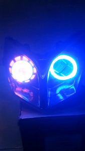 HeadLamp Reflektor Lampu Depan Supra X Batman Plus Daymaker 2 Mata Plus Proji Berkualitas