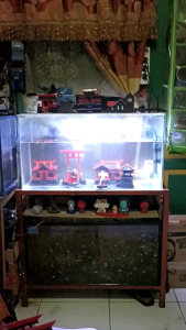 Miniatur Hiasan Aquascape Gazebo dari PVC