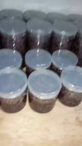 tape ketan hitam berat 750 gr menggunakan toples tabung /makan tradisional home made