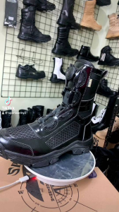 Sepatu PDL Mengkilap Tali Putar 014 Aleus