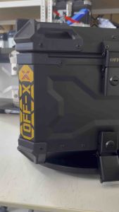 TopMotor OFF-X Reflector Sticker Motorbox Yellow Silver Sticker Spare Parts Aluminium Box Sticker