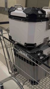 TopMotor OFF-X Foldable Handle Aluminium Motorbox Motor Top Box Motorcycle Box Storage Big Topbox Motor Trunk Tail Box Motor Box