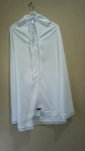 Hijab Bergo Haji & Umrah Bersaku Tebal Adem Bahan Toyobo Fodu