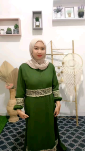 Danita maxy Gamis Kerudung/ Gamis Hijab Bahan Rayon Premium Kekinian