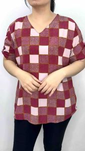 LVL - Blouse Jumbo Evi Shakila Stripe Blus Wanita Bigsize Model Baru Atasan Baju Fashion XXL