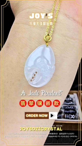 JOYSDZICRYSTAL 乐缘天珠晶品阁 小精品翡翠 螃蟹钳 八方来财 蟹钳 蟹腿 微紫 紫翡翠 冰胶料 老种水 天然缅甸a货翡翠 冰种 翡翠吊坠 翡翠小吊坠 天然翡翠 翡翠挂件 18k黄金 金扣头 翡翠女生吊坠 Natural Myanmar A Jade 18K Gold Pendant Hook