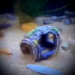 Fish Tank Porous Hiding Cave Bucket Landscaping Decoration Aquarium Ornament