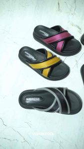 BELLEZA Dunkenstock ZOEY Sandal Wanita Silang Tinggi 5cm Selop Tidak Licin Sendal Beleza Wedges Slop Birken Rumah Bellezza Kekinian Premium Terbaru Shoes Mall Official Store