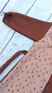 Gamis Terbaru Anak Perempuan Viral Usia 1-9Tahun Crinkle motif