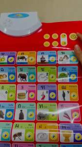 ABC 123 กขค โปสเตอร์2ภาษา สะกดคำ หาตัวอักษร ใส่ถ่าน มีเสียง โปสเตอร์สำหรับเด็ก ของเล่นสำหรับเด็ก สินค้าสำหรับการเรียนรู้ ทักษะ