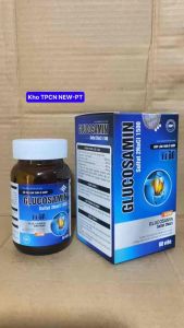 GLUCOSAMIN Sulfat 2NaCl 1500-Hỗ trợ bổ sung dưỡng chất cho mô sụn khớpgiúp làm trơn ổ khớp(Hộp/60v)
