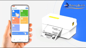 Máy In Nhiệt Mini 3 Inch A318 Kèm 100 Tem In Và Kệ Đựng Giấy In Nhiệt Chuyên Dụng In Các Loại Hóa Đơn Vận Đơn Tốc Độ Nhanh Siêu Rõ Nét