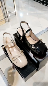 PETER KEIZA‼️ sandal tali selop hak 5cm glossy mewah