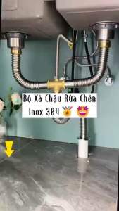 [Siphong thoát nước] Bộ xả thoát nước cho bồn rửa chén chống chuột cắn và chiệu được nhiệt độ cao