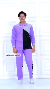 Terbaru One Set Baju Olahraga Senam Lengan Panjang Pria dan Wanita  / Setelan Kaos Olahraga senam