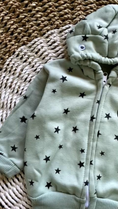 jaket bayi motif black bear usia 3-12 bulan