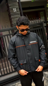 Jacket Outdoor Jaminan 100% Original: The BojieL Parasut Taslan ZN Parka Kamsay Uniseks Kodbar 215
