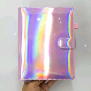 BINDER HOLOGRAM A5 RING 20 B5 RING 26 GLITTER JEANS LILAC BABY PINK AESTHETIC PREMIUM