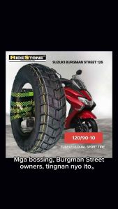 Suzuki BURGMAN STREET and BURGMAN EX TIRE COMBO SET Rear and front. Tubeless Dual sport performance tire