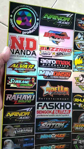 Stiker Sound System | Stiker Audio Anti Air | Stiker Sound System Audio | Stiker Logo Sound System Bahan Vinyl