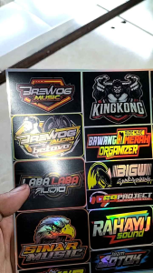 Stiker Sound System | Stiker Audio | Stiker Sound System Audio | Stiker Anti Air | Stiker Bahan Vinyl | Stiker Hologram