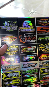 Stiker Sound System | Stiker Audio | Stiker Sound System Audio | Stiker Anti Air | Stiker Bahan Vinyl | Stiker Hologram