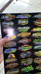 Stiker Sound System | Stiker Audio | Stiker Sound System Audio | Stiker Anti Air | Stiker Bahan Vinyl | Stiker Hologram