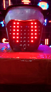 Stoplam Running Motor Genio Motif Love dengan 8 Mode Kedipan Otomatis