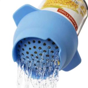 Progressive Prepworks Silicone Can Strainer Blue Fits 15oz and 20oz Can