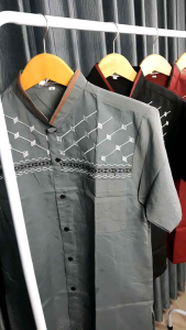Baju Koko Bordir Lengan Pendek Terbaru