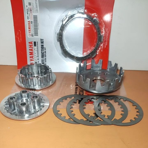 Paketan komplit rumah kopling aluminium fizr jupiter z+kaki empat set+kampas kopling+plat gesek fizr