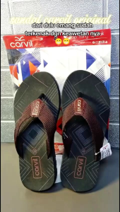 SANDAL CARVIL PRIA DEWASA.SANDAL. JAPIT PRIA DEWASA SENDAL KARVIL TERBARU BISA COD