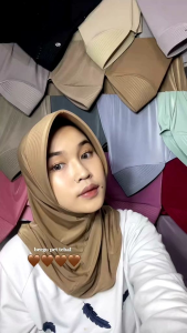 COD HIJAB PET TEBAL SPORT SIZE (M) BERBAHAN JERSEY PREMIUM BISA BIKIN TAMPILAN LEBIH CANTIK TAMPA RIBET