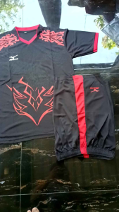 Setelan Baju Volly Pria Dewasa Kaos Olahraga Voli Badminton Premium Sport Real Pic