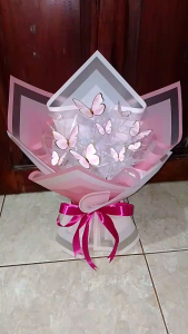BUKET KUPU KUPU LED (FREE KARTU UCAPAN)
