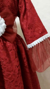 Gamis Anak Perempuan Full Brokat Tangan Panjang