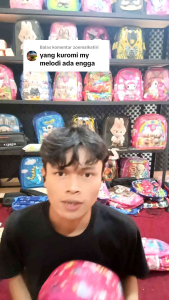 TAS ANAK WANITA KUROMI SEKOLAH PAUD 3D KARAKTER TIMBUL