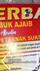 SUPER KILAT (1Sachet=12Kapsul) ALADIN Pembasmi Cacing Ayam Efek Super Cepat Alami Aman