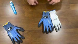 HandsON ToughCut E Cut Resistant Nitrile Work Gloves｜Cut Protection | ANSI Cut Level A5｜Dry Wet Mild Oily Conditions｜Made in Malaysia｜EN388